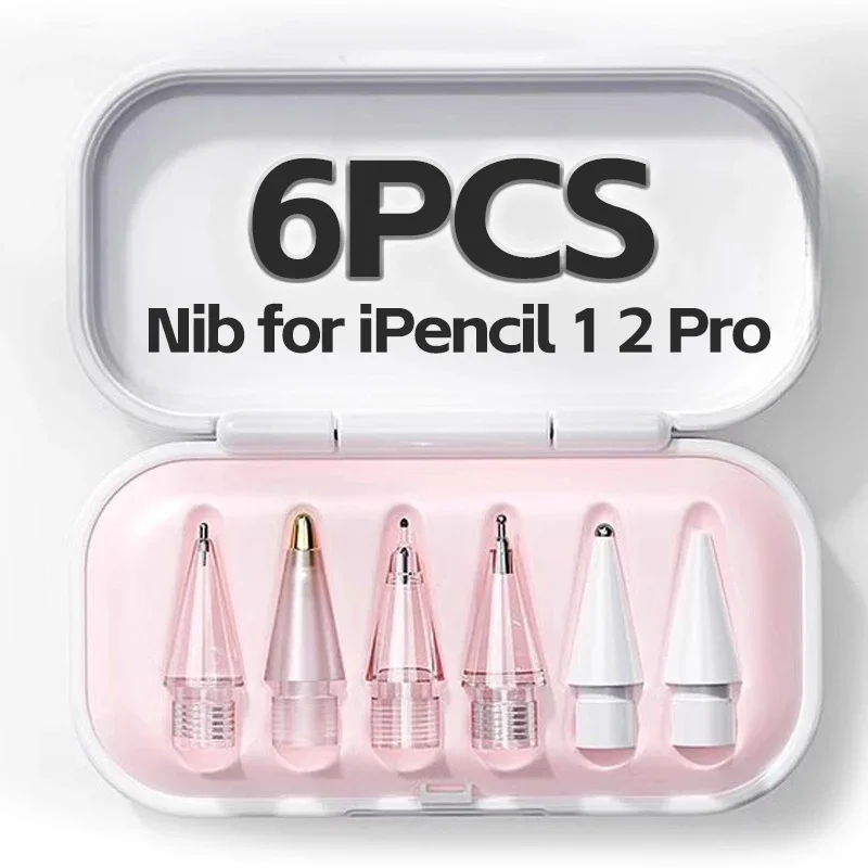 เปลี่ยนเคล็ดลับดินสอสําหรับ Apple ดินสอ 1 2 Pro Gen Universal Soft Nibs แท็บเล็ตปากกาเคล็ดลับสําหรับ IPencil IPad Pro ปากกา Stylus Nib