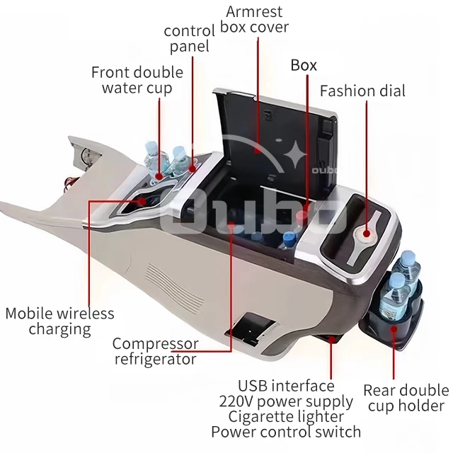 Applicable to Mercedes Benzz VITO Vclass w447 V250 V260  Armrest boxes Central armrest box refit Compressor refrigerator