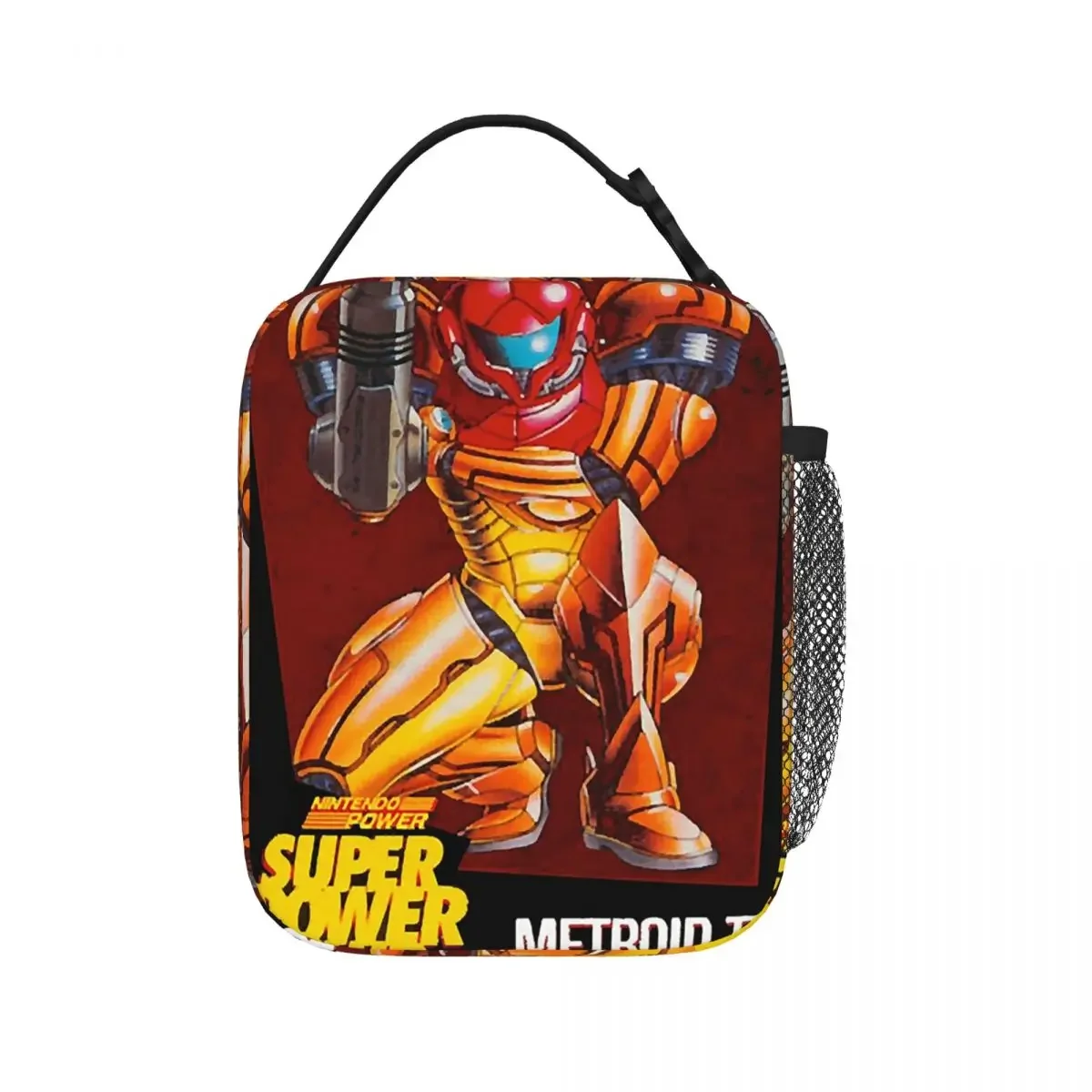 Metroid II Return Of Samus Metroid Samus Aran Lunch Bags Insulated Lunch Tote Portable Bento Box Picnic Bags for Woman Work