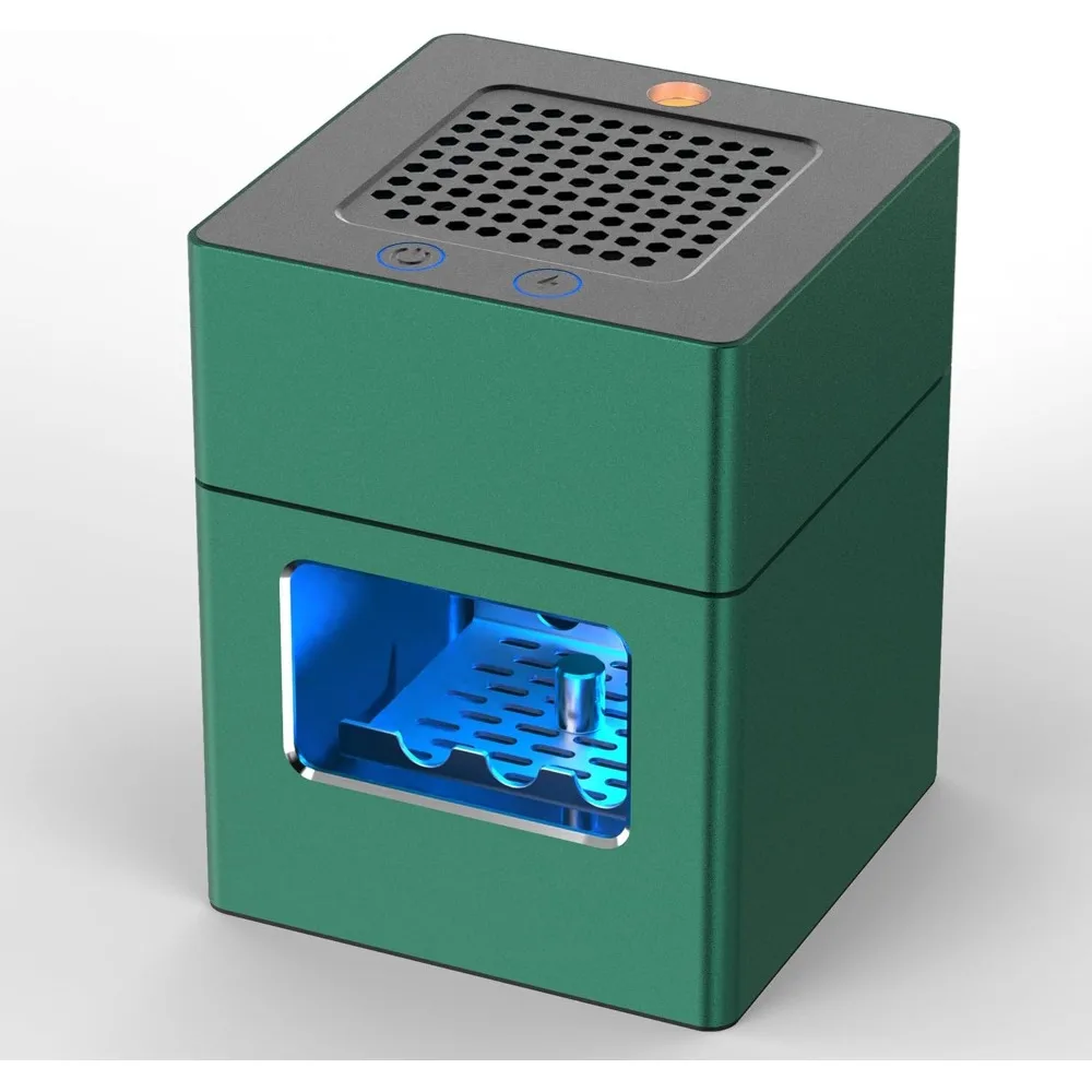 

Multifunctional Smokeless Ashtray with Built-in Lighter USB Rechargeable HEPA Filter for Home Office Green