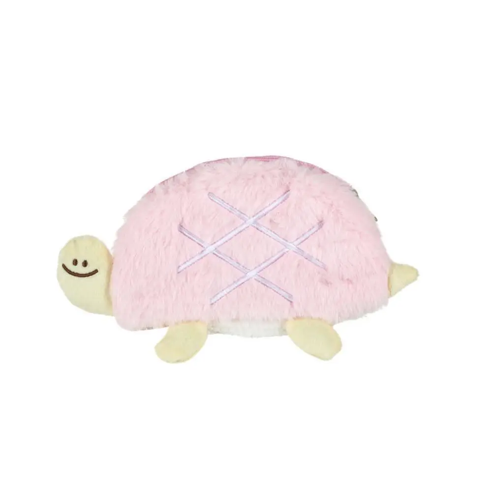 Signature Pen Storage Large Storage Turtle Plush Pen Bag Plush Stuffed Turtle Plush Pencil Case Soft Pink/Green Girls Gifts