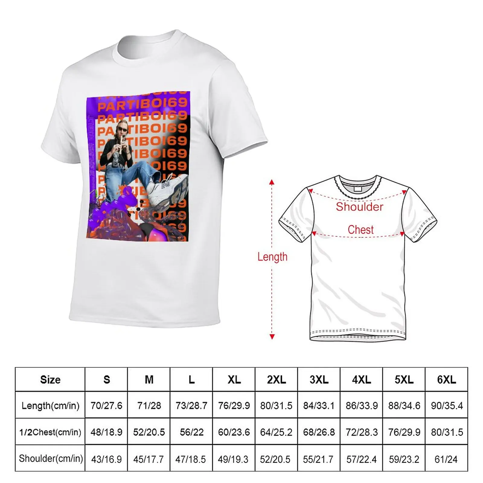 New Partiboi69 T-Shirt funny t shirt funny t shirts t shirts men