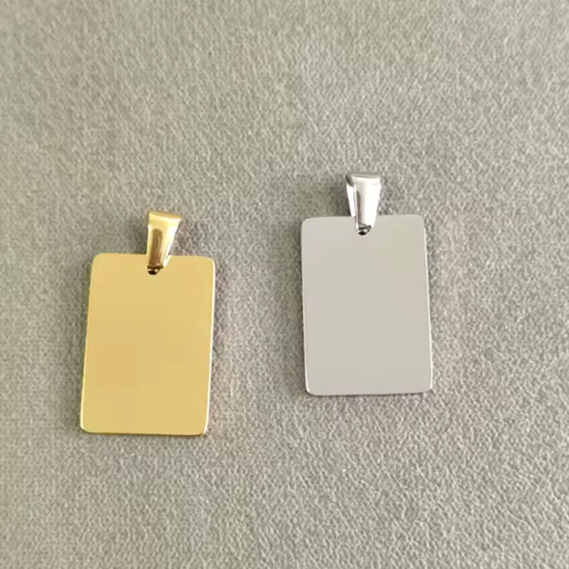 

20 шт., персонализированная зеркальная полированная нержавеющая сталь, пустая бирка для домашних животных для кошки, щенка, собаки, кулон, ювелирные изделия