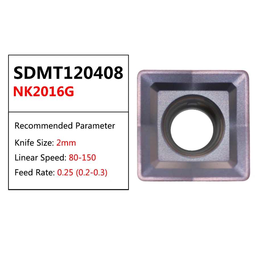 High quality milling inserts S/XDMT120408 NK2016 CNC lathe machining milling blade powerful turning wear resistant High hardness