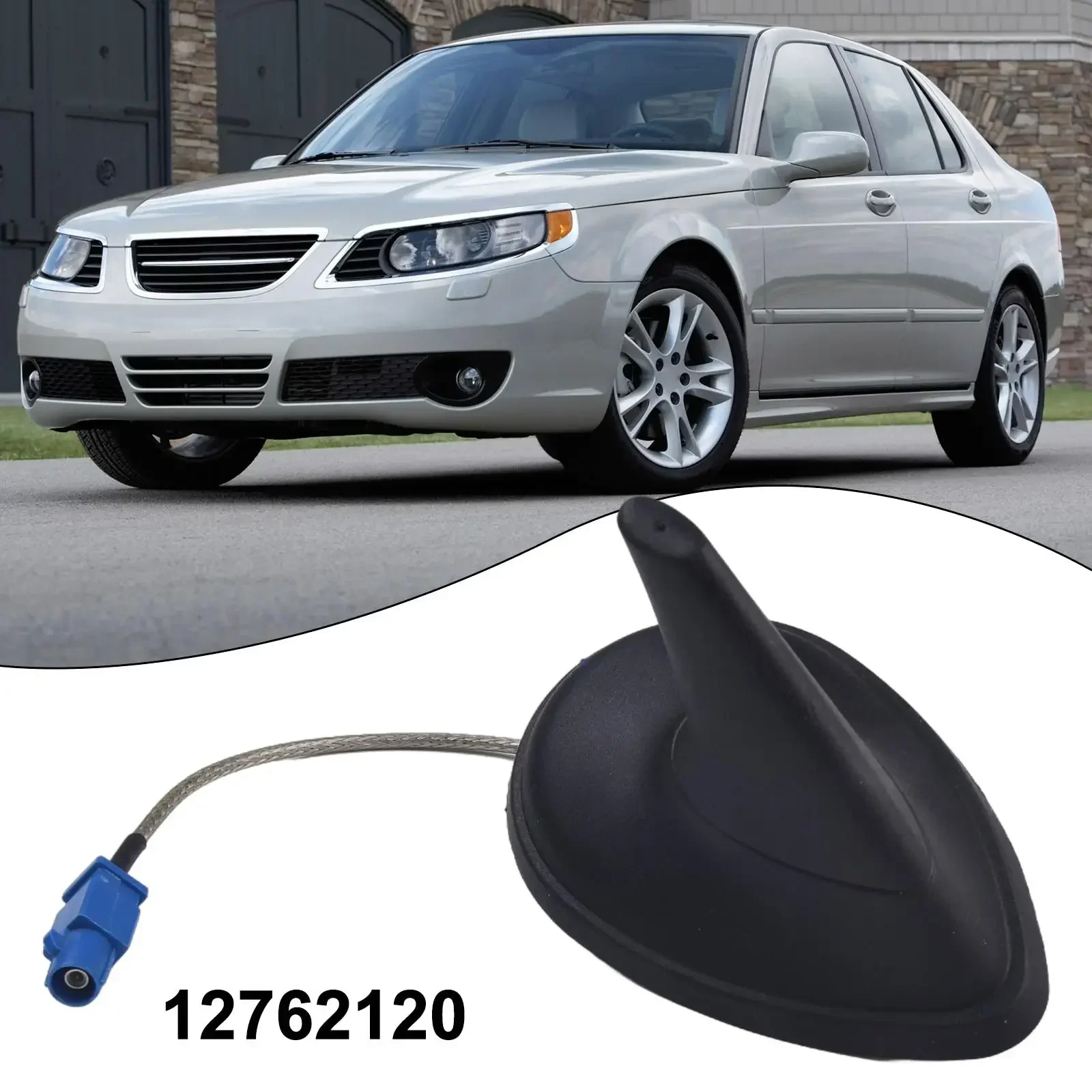 

For Shark Fin Sat Nav Antenna Black 12762120 12805063 5374020 ABS Replacement Installation For Saab 9-3 Good Effect Sturdy