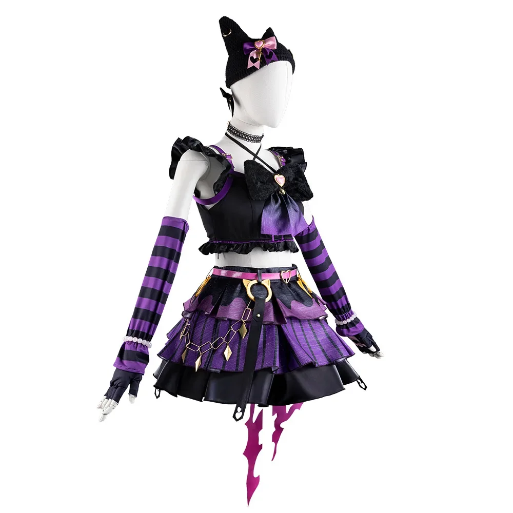 Игра Umamusume: Pretty Derby Mayano Top Gun Косплей Костюм MewMeow Фиолетовая Юбка Униформа Парик Женский Сексуальный Карнавальный Костюм Хэллоуина