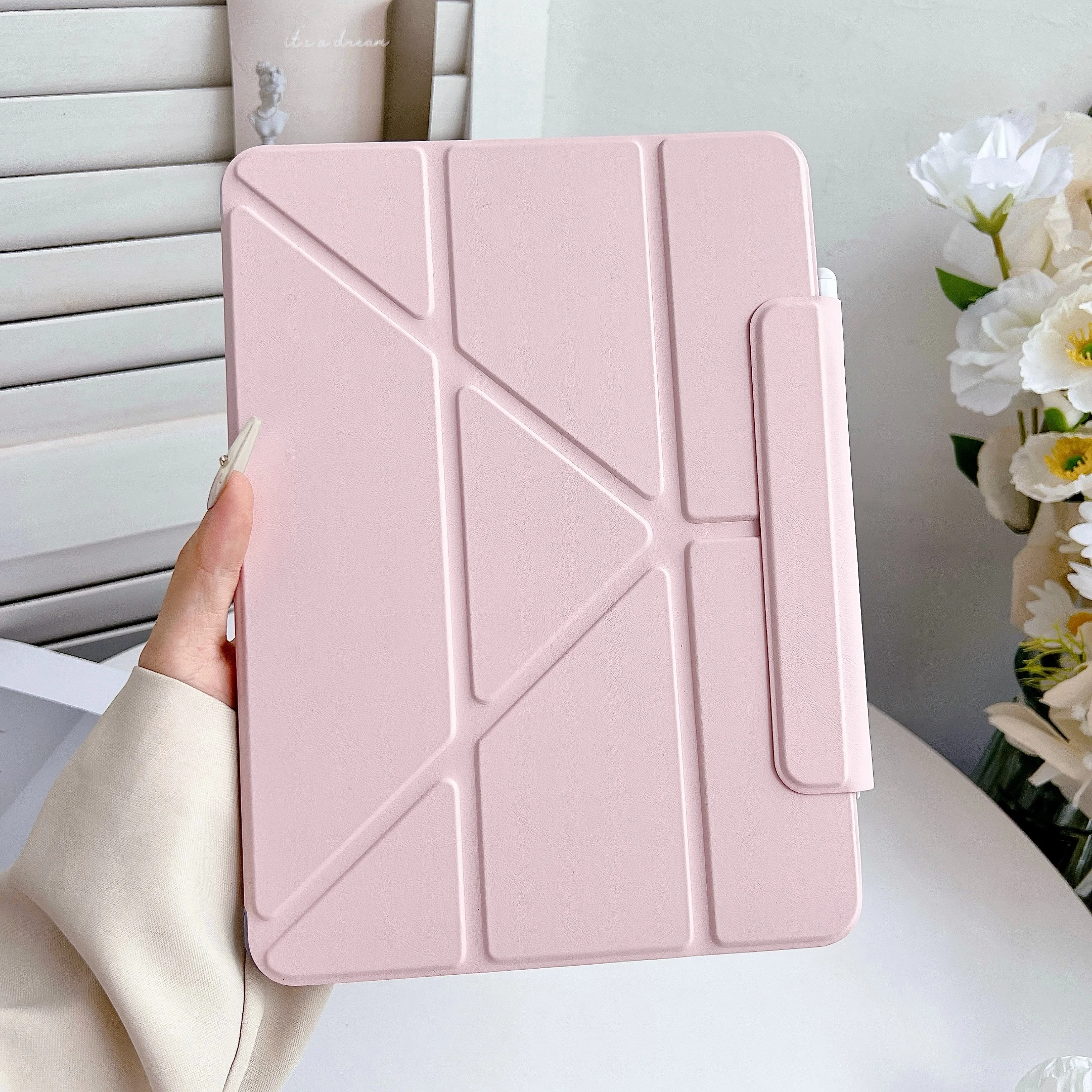 Mit Stifthalter-Hülle für 2025 iPad A16 iPad 11. Generation 2026 Air 11 Zoll Air8 M4 M3 M2 Pro11 M4 M5 Air4/5 10,9 Zoll 9. 8. 7. Generation 10,2 Zoll