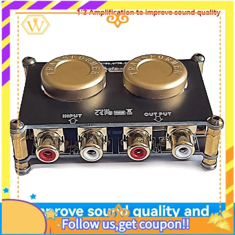 Latest-Audio Isolator Audio Isolator Step-Up Transformer Passive Pre Stage Amplification Gain