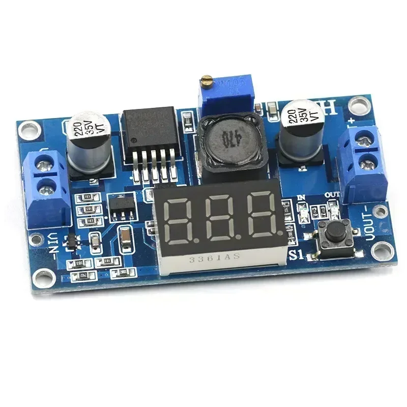 LM2596S with digital display voltage regulator power module DC-DC adjustable 3A downvoltage board 12/24 to 12/5/ 3.3 V