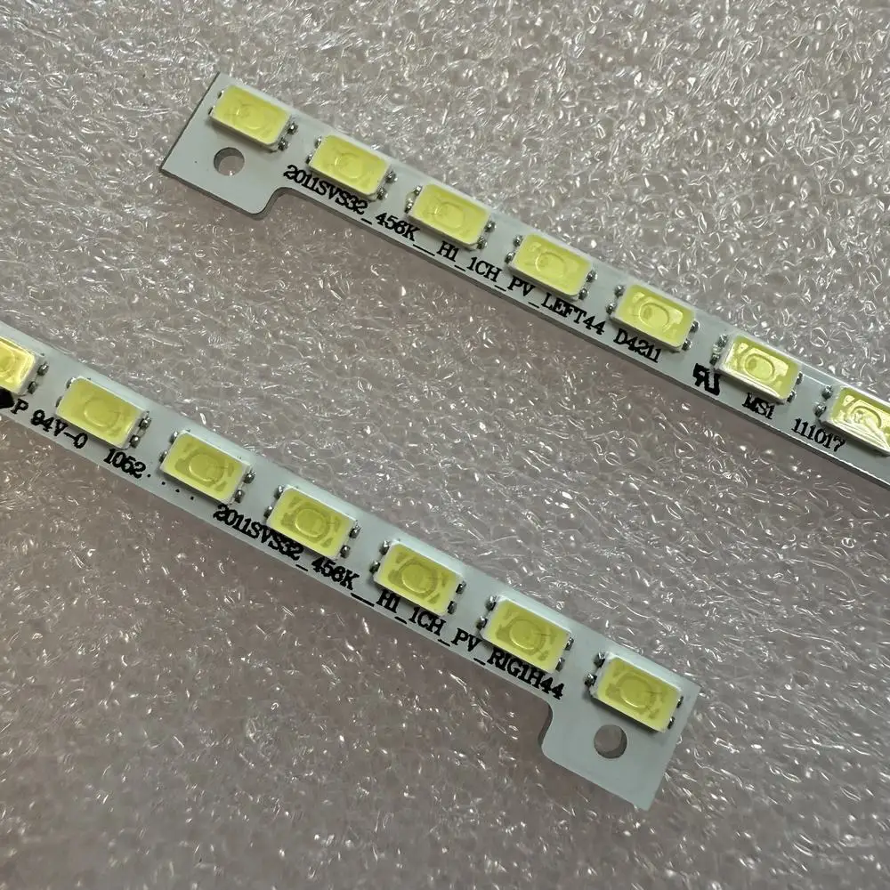 2 teile/satz LED Streifen für 44LED Samsung UE32D6100SW UE32D5000PW UE32D5000 2011SVS32 456K UA32D4003B UA32D4000N LTJ320AP01-H