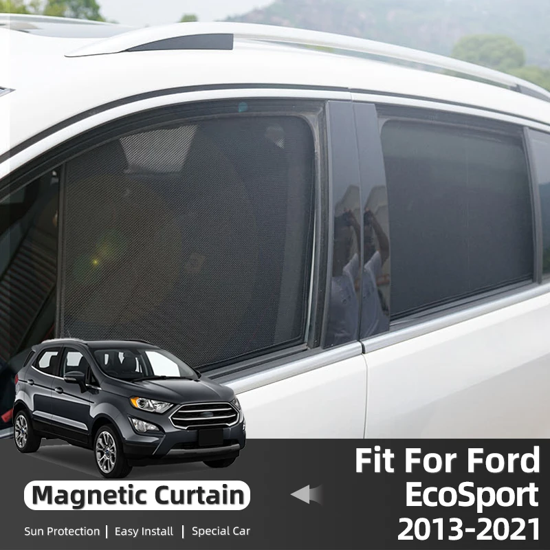 

For Ford EcoSport 2013-2023 Magnetic Car Sunshade Shield Front Windshield Frame Curtain Rear Baby Side Window Sun Shade Visor