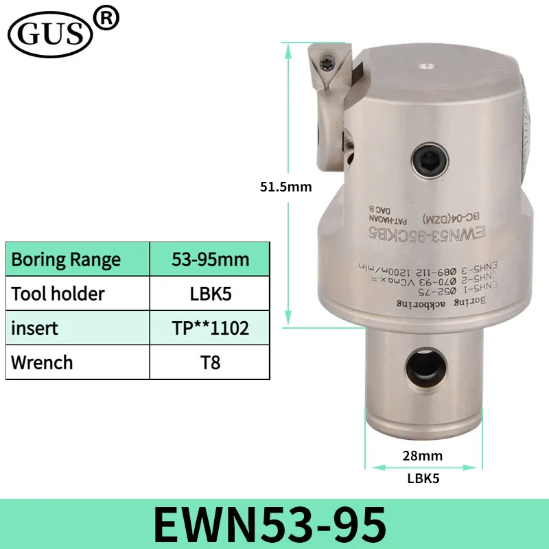 CBH EWN Fine Boring head EWN20 EWN25 EWN32 EWN41 EWN53 EWN68 EWN150 Adjustable Boring Tool Holder Bore CKB LBK1 2 3 4 5 6 LBK