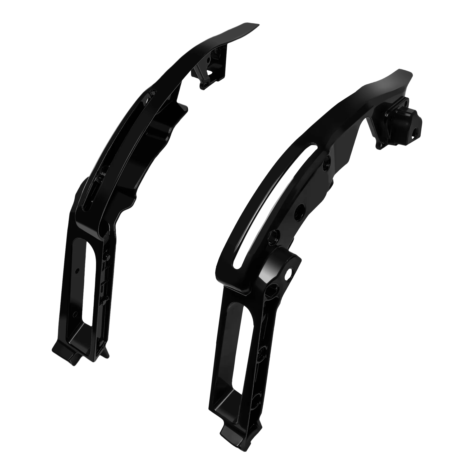 Kit de suporte para para-lama traseiro preto brilhante, adequado para harley touring 2014-2025 cvo electra glide road glide street glide road king ultra