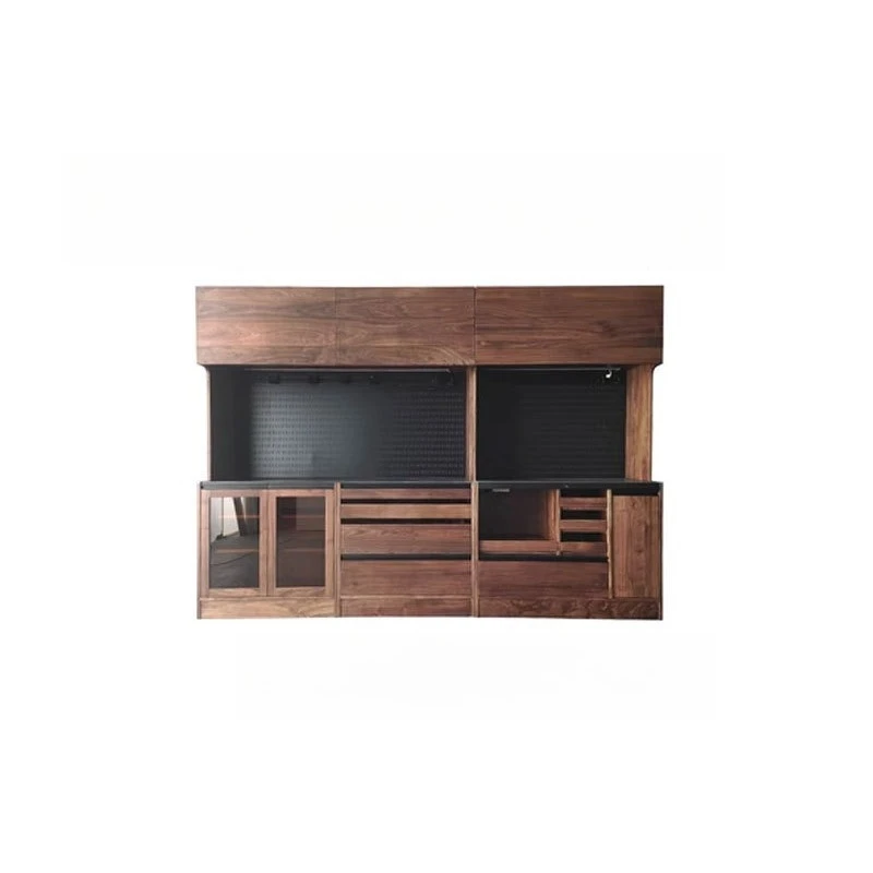 North American black walnut sideboard, Nordic slate cabinet, storage cabinet, all-solid wood living room