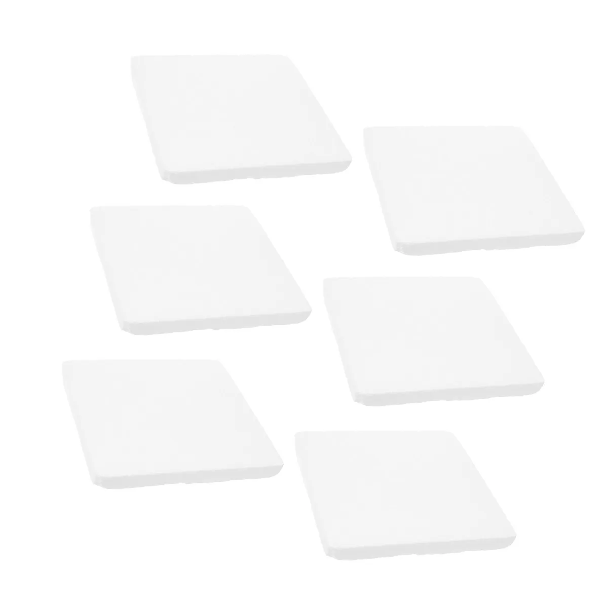 18Pcs White Foam Packaging Sheets Shockproof Anti Pressure Filling Blocks Pads for Carton Protection Boards