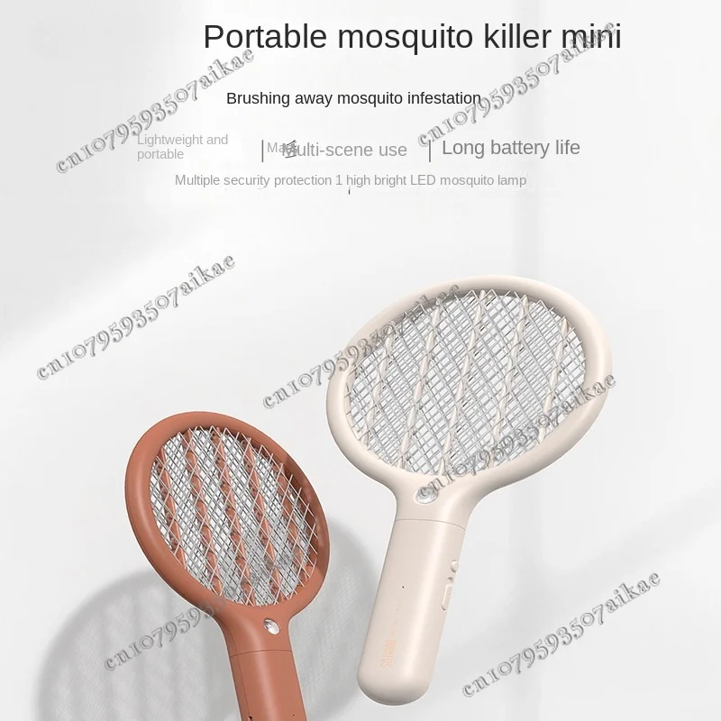 USB Charging Mosquito Swatter, Portable LED Light Two-in-one, Fly Swatter, Mini Electric Mosquito Swatter