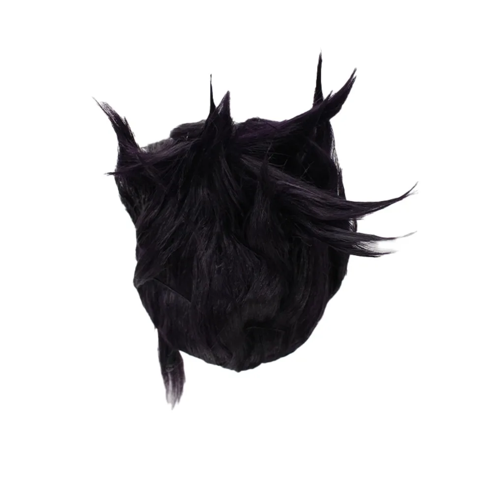 جديد Danganronpa V3 Kaito Momota شعر مستعار تأثيري الأرجواني الداكن شائك الشعر لزي أنيمي