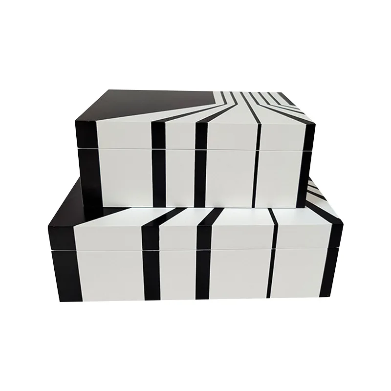 

Modern simple geometric entrance decoration box, soft decoration ornament in the model room of Furniture City