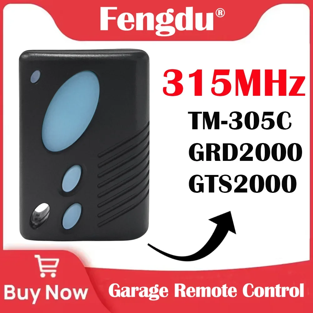 

Сменный дубликатор с дистанционным управлением для гаражных ворот Gliderol TM-305C 315 МГц, совместимый с GRD2000 GTS2000