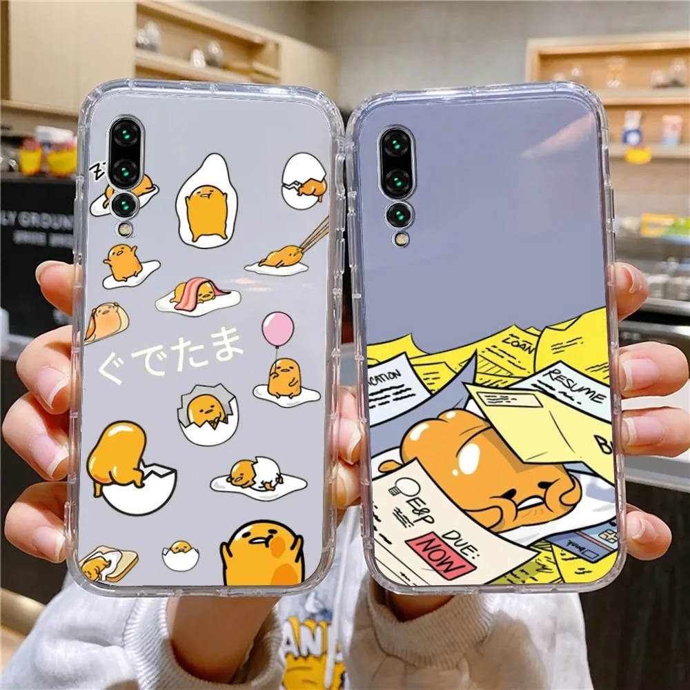 S-Sanrio G-Gudetama Phone Case For Xiaomi 11 Redmi Note 11 5G 8T 9A 9 10T Note8Pro Note9 12SUltra Transparent Case