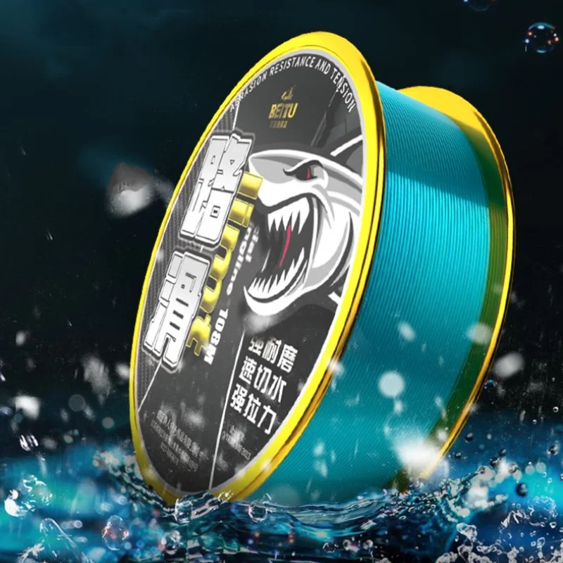 102M Carbon Fluorine Nylon Fishing Line Super Strong Main Sub Line Strong Force Non Bending Nylon Sea Rock Lure Fish Line Thread