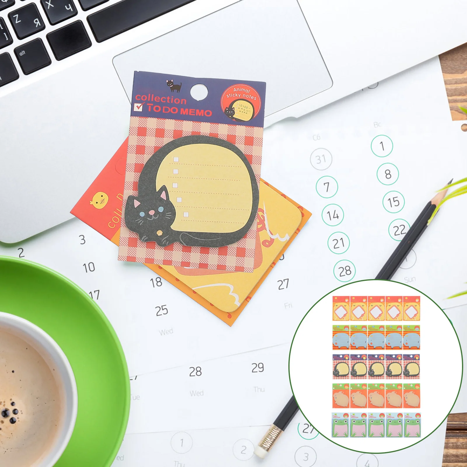 

25pcs Cartoon Animal Memo Pads 3X5 Self-Adhesive Notes Portable Message Pads For School Office Home Small Notebooks Recording