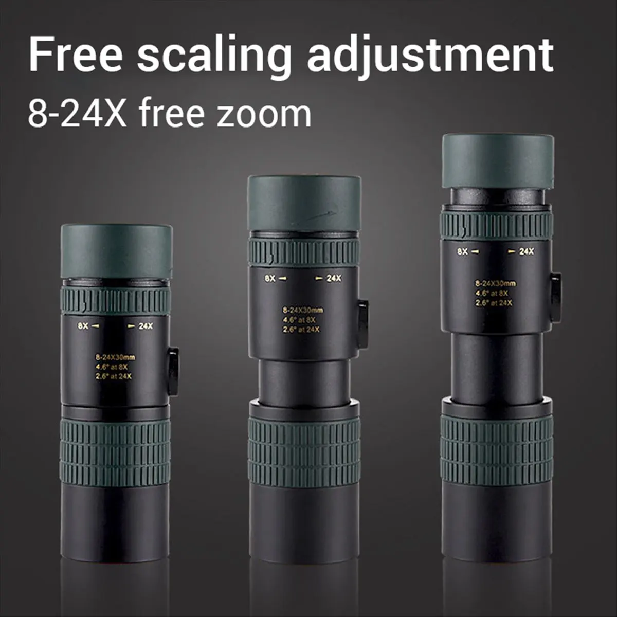 【BUYERS】High Performance 8-24x30 Monocular with Coating for Outdoor Enthusiast Perfect for Wildlife Watching Birding