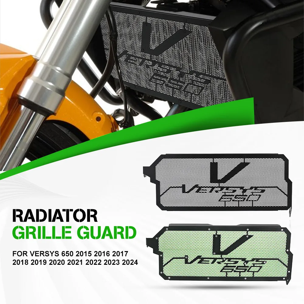 

FOR Kawasaki Versys 650 2015 2016 2017 2018 2019 2020 2021 2022 2023 2024 Fuel Tank Cooler Radiator Guard Cover Grill Protection
