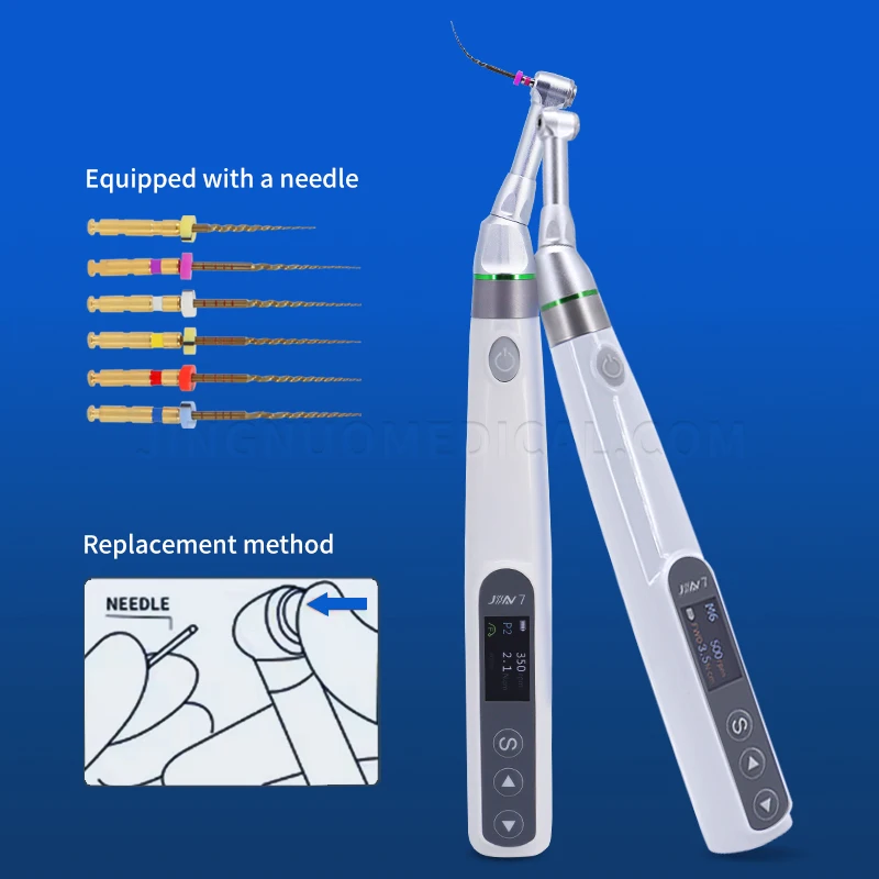 Dental Endo Motor Macchina per il trattamento del canale radicolare Endomotor 16:1 Contraangolo standard Endodonzia Attrezzatura per dentista wireless