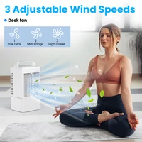 Petit ventilateur électrique avec eau et glace, ventilateur de climatisation de bureau, USB, Portable pour la maison et la chambre à coucher 6