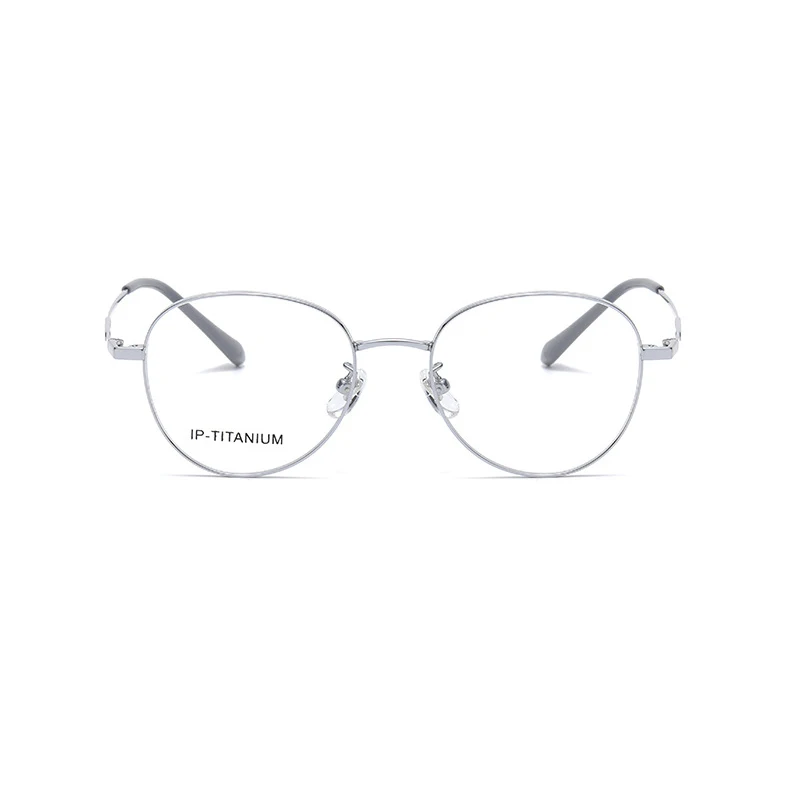 Titan-Brillengestell, klein, rund, optisch, für Studenten, trendig, für hochgradige Linse, austauschbare Myopie-Linse, Retro, Damen und Herren – Detail 8