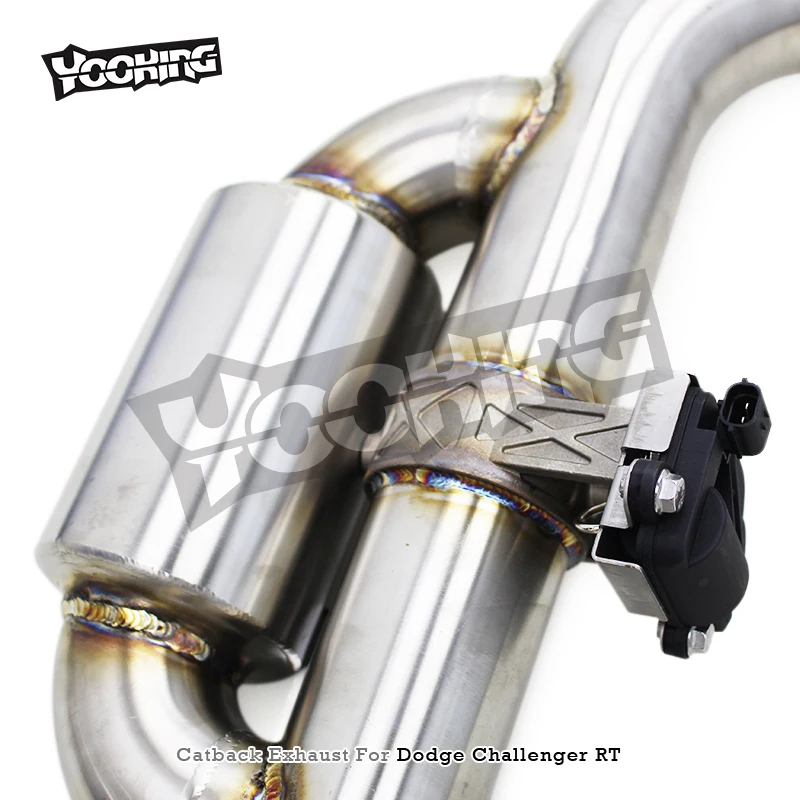 Exhaust Pipe System For Dodge Challenger RT 5.7L 2016-2022 Stainless Steel Catback Valvetronic Muffler Modified Sound