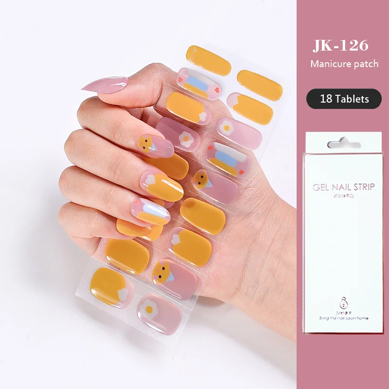 24 punte colla per olio fototerapia UV adesivi per unghie in Gel Semi-polimerizzato pasta per unghie Semi-cotta Set completo di lampada UV per Nail Art ghiacciata necessaria