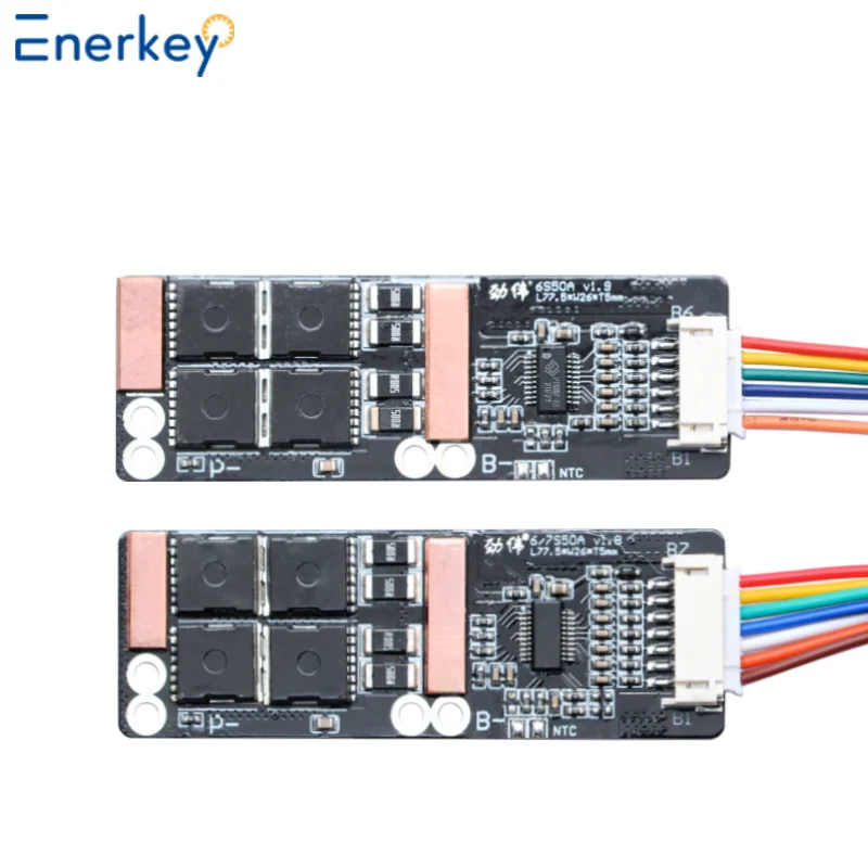 Enerkey Wholesale 6S 7S 50A Li-ionLithium Battery Charger Protection Board BMS Have NTC