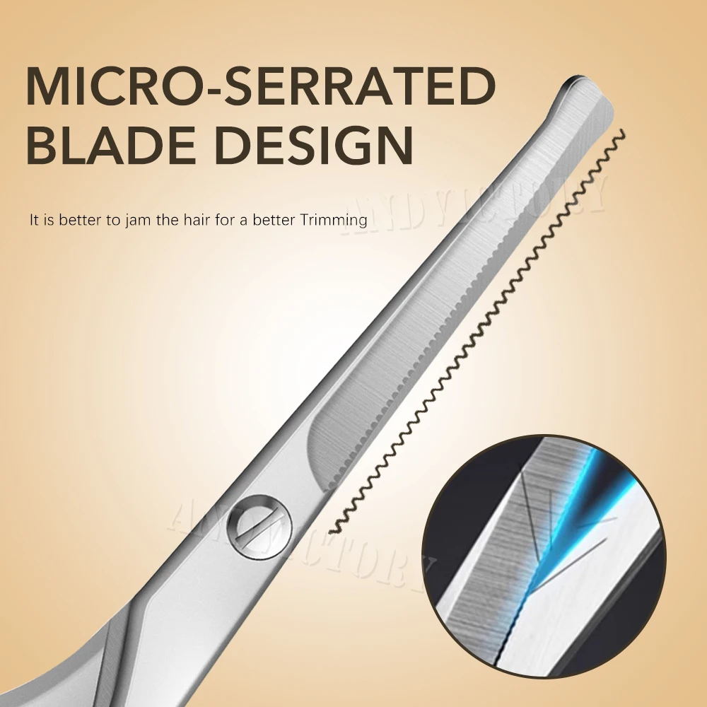 1Pcs Nose Hair Scissors Makeup Tool Facial Hair Remover Round Tip Safe Health Small Grooming Scissors for Trimming Eyebrow