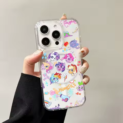 My Little P-Pony Magnetic Case for Samsung Galaxy S25 Edge S24 S23 S22 S21 Ultra Plus FE A56 A55 A54 A36 A35 A26 A16 A15 Cover