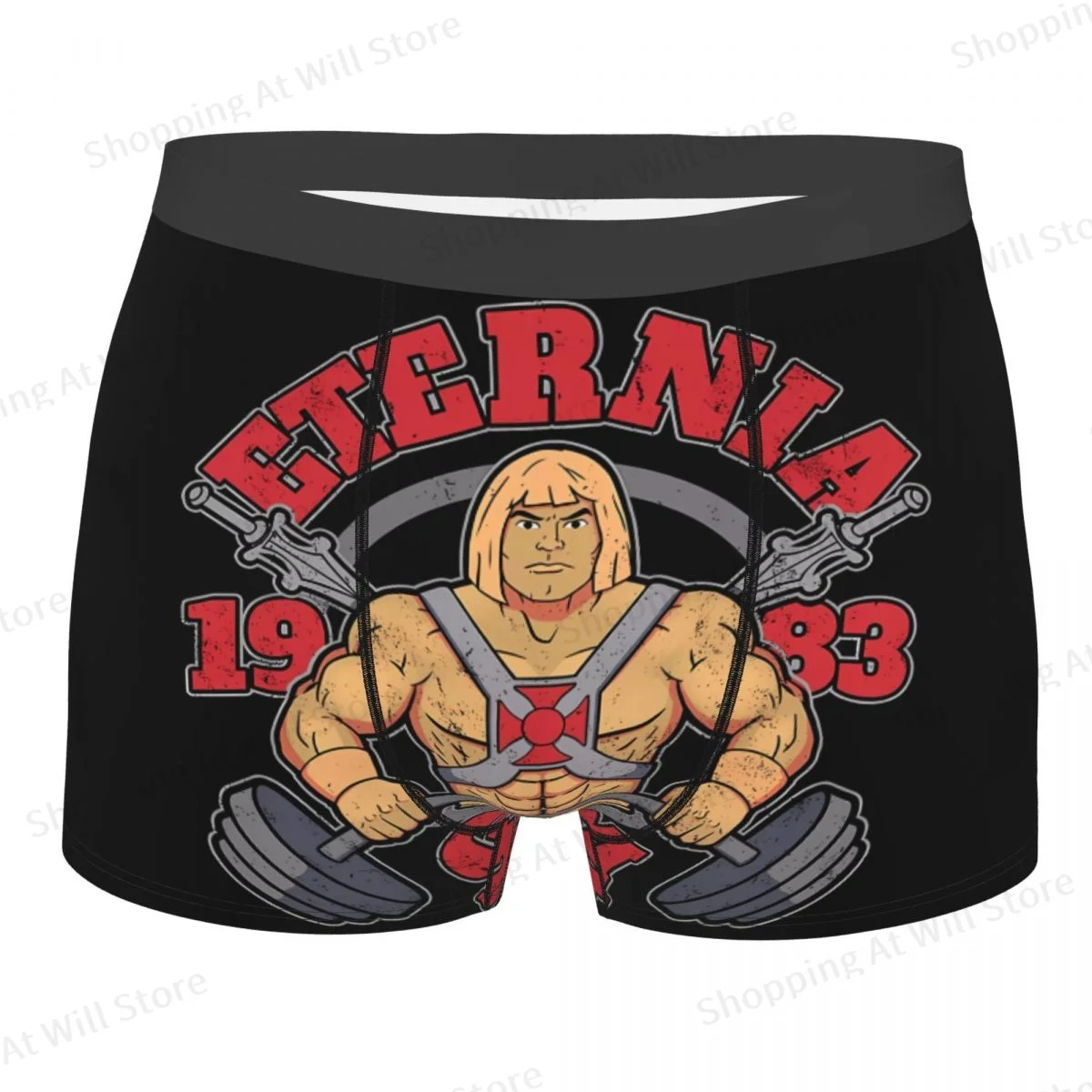 

He-Man Eternia Gym Men Boxer Briefs Masters Of The Universe Highly Breathable Underpants High Quality Print Shorts Gift Idea