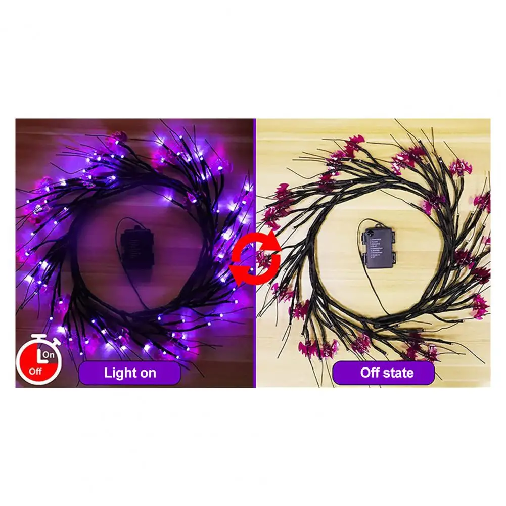 

Halloween Party Decoration Spooky Halloween Rattan Lamp with Multiple Modes Battery Powered Pumpkin Spider Led Party for Festive