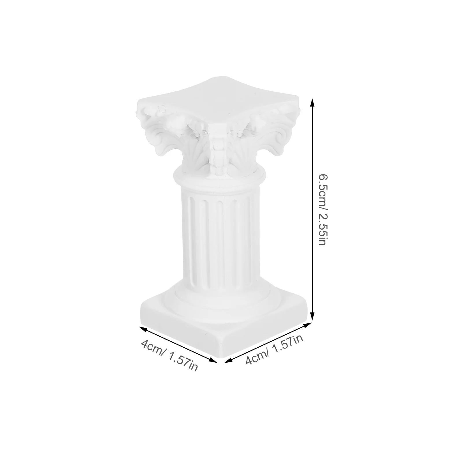 4 قطعة أعمدة رومانية صغيرة الراتنج تقف لحفلات الزفاف عطلة الجداول الكلاسيكية العمود ديكور لهجات محور أنيقة #4