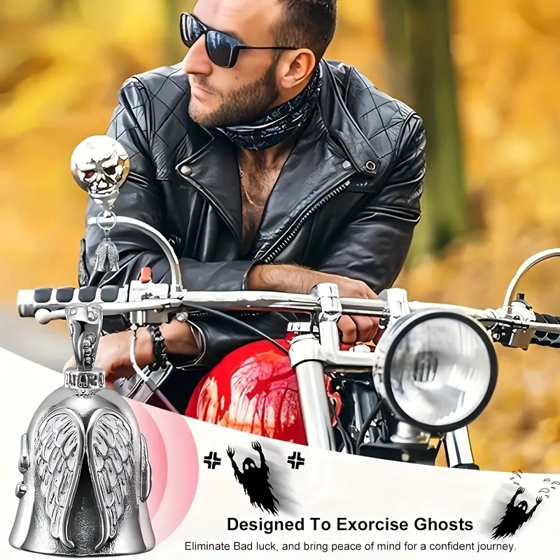 أجراس ركوب جرس جارديان، سحر جرس الدراجة النارية المحظوظ، سلاسل مفاتيح جرس الدراجة النارية، سلاسل مفاتيح جرس الدراجة النارية، جرس الدراجة النارية #2