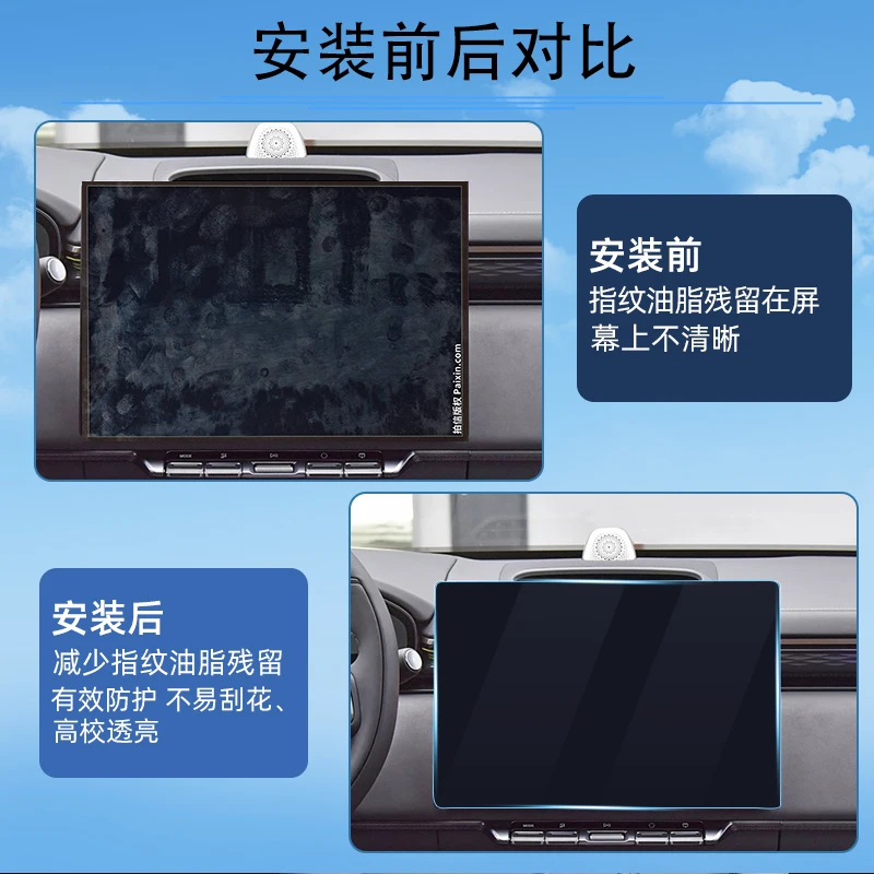 Good Quality NewFor Zeekr 7X 2025 2026 Tempered Glass Screen Protector For Navigation And Instrument Panel Interior Modification