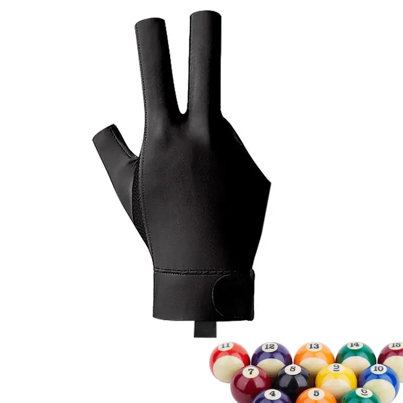 Hot Sale Billiards Glove Non-Slip 3 Fingers Sport Right Hand Snooker Glove Elasticity Universal Billiards Accessories For Right