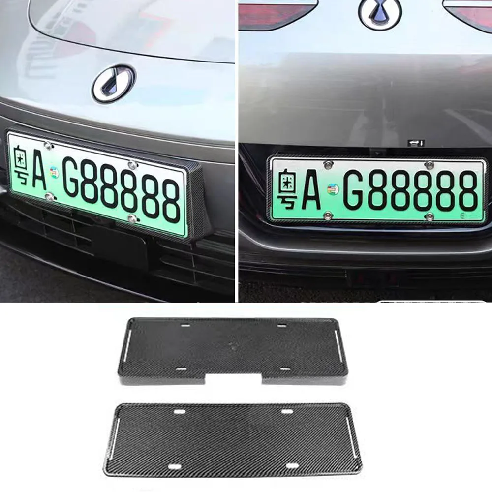 Fit For Denza Z9GT 2025 2026 License Plate Holder New Energy License Plate Frame New Traffic Regulations Car Fully Wrapped Edge