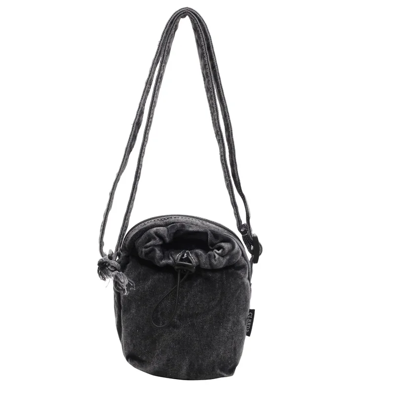 

Denim Mini Crossbody Bag - Minimalist Solid-Color Design, 2-in-1 Phone & Coin Storage, Versatile for Daily Casual Use