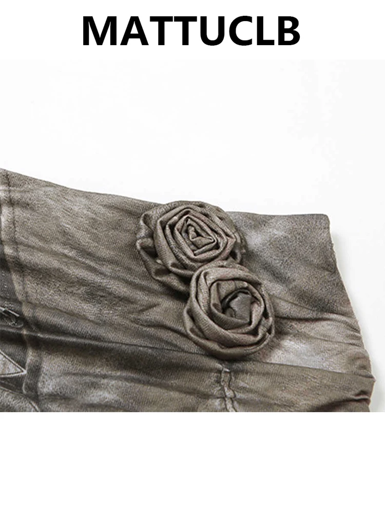 Gonna drappeggiata da donna Goblin Core Minigonna Moda coreana Anni 2000 Party Coquette Gyaru Y2k Design Cyber Punk Harajuku giapponese