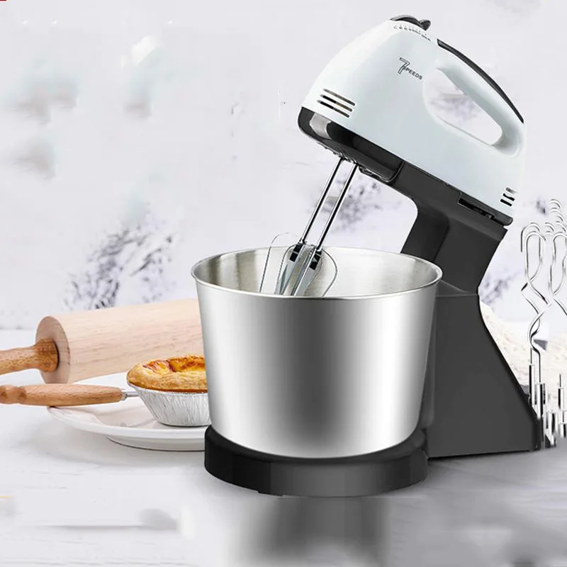 Whisk 1PC Electric Countertop Handheld With Stainless Steel Bucket1.7L Blender Creamer Baking Cake & Pasta Maker Home Commercial