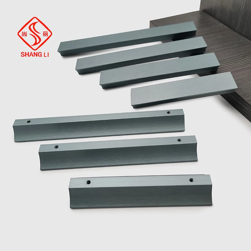 Maniglie per mobili da incasso da 96 mm per la casa elegante, cassettiere da incasso, cassetti da cucina, camera da letto, bagno, in lega di alluminio