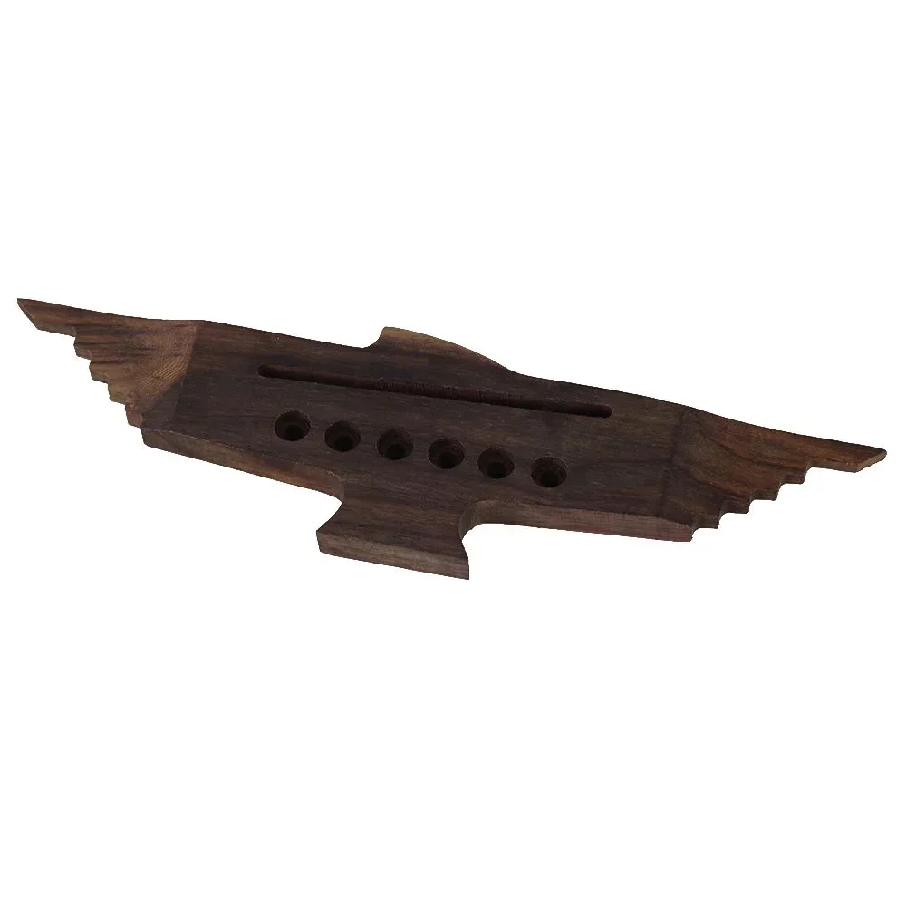 Rosewood 6 String Rose wood Guitar Bridge for Acoustic Guitar Durable 6 Holes  185mm Length