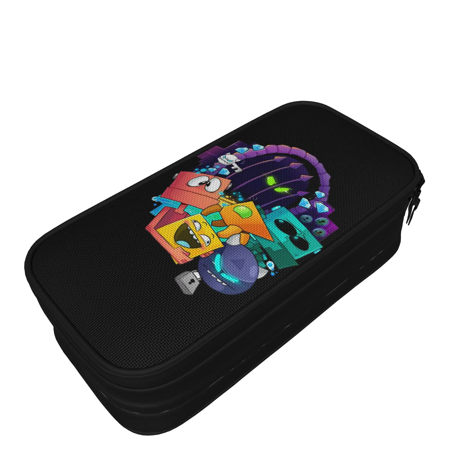 Geometrys Dashs Game Pencil Cases Fashion   Pen Holder Bag Student Big Capacity School Supplies Gifts Pencilcases