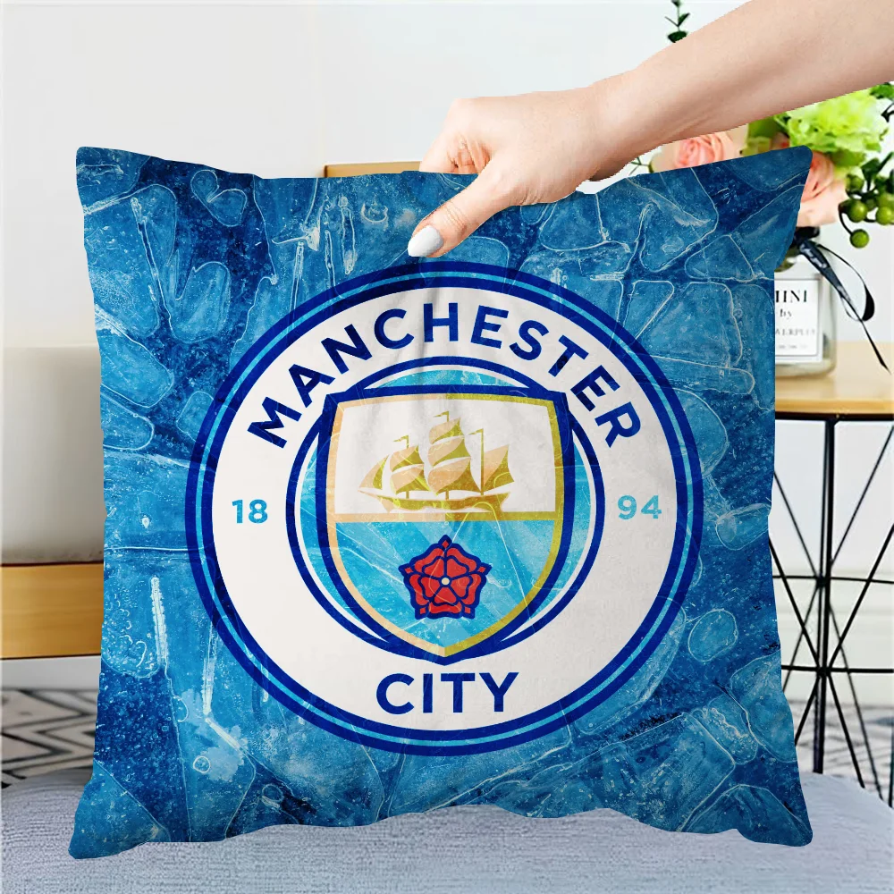 Cushion Cover Pillow Cover Pillowcase Cover for Pillow Fundas De Cojines Fc-manchester-r C-city FC Sleeping Pillows Home Covers